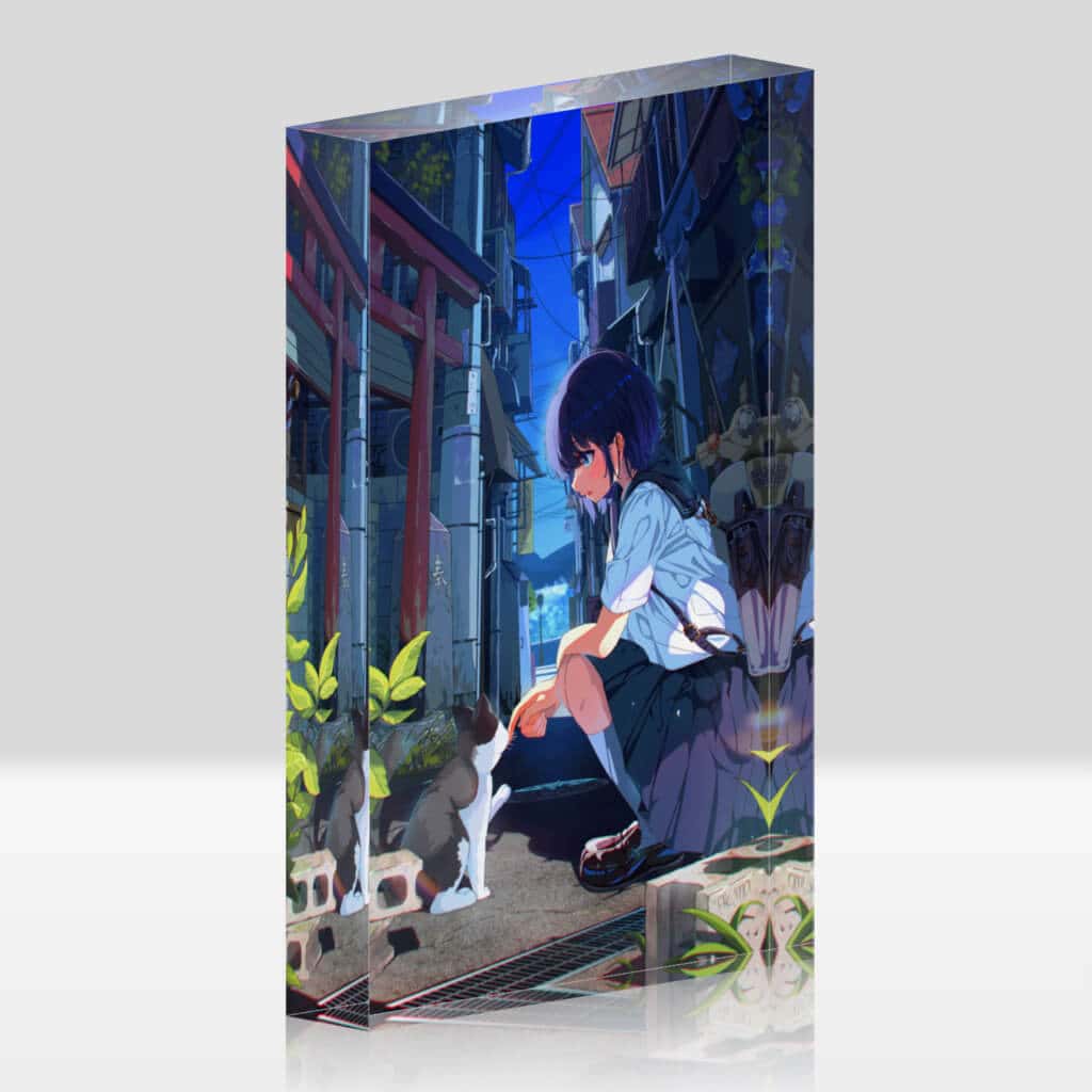 アクリルブロック『青の狭間』の写真